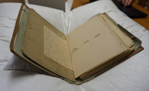Notizbuch aus dem Englischunterricht in einem Konzentrationslager, The Polish Research Institute in Lund (PIZ), vol. 29:2Foto: Wiebke Hiemesch