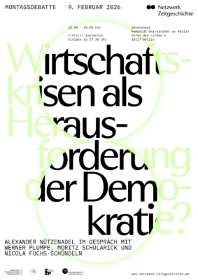 Montagsdebatte 09.02.2026 – Wirtschaftskrisen als Herausforderung der Demokratie?